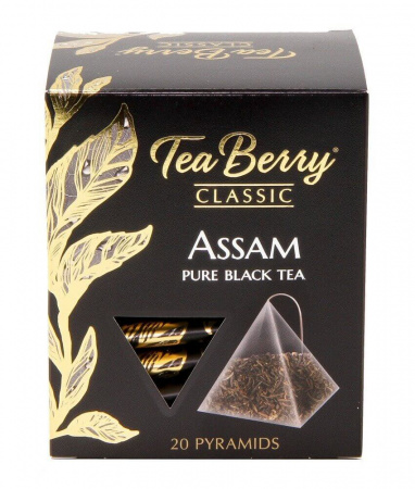 Чай Tea Berry "Ассам", черный, 20 пирамидок