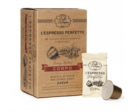 Кофе в капсулах L`espresso Corpo, 10 капсул (для Nespresso), Diemme