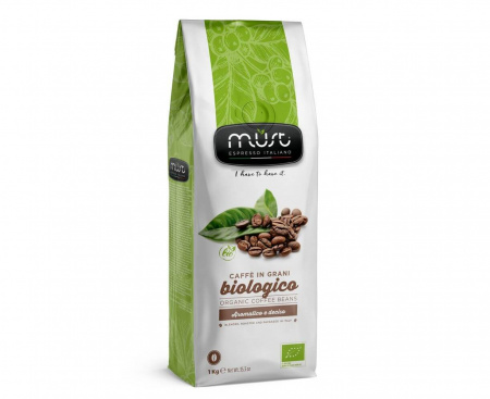 Кофе в зернах BIOLOGICO 1 кг, Must