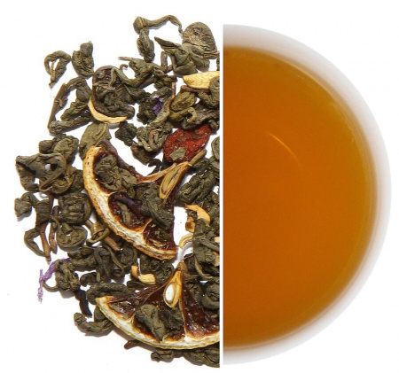 Чай Tea.Love "Saucep", зеленый листовой с добавками, 180 гр