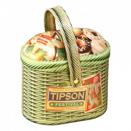 Чай Tipson "Лукошко - Фестиваль", зеленый с добавками, 80 гр