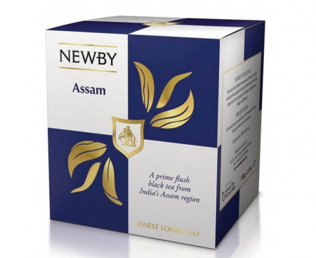 Чай черный Assam, картонная упаковка 100 г, Newby