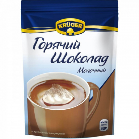 Какао-напиток Krueger "Горячий шоколад", молочный, 300 гр