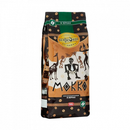 Кофе Московская кофейня на паяхъ "Мокко", в зёрнах, 500 гр