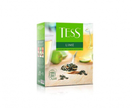 Чай Lime Citrus peels зеленый с лаймом, 100 пакетиков, Tess