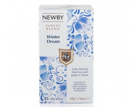 Чай черный Зимняя мечта, 25 пакетиков, Newby