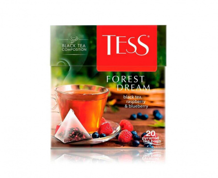 Чай черный Forest Dream с лесными ягодами, 20 пирамидок, Tess