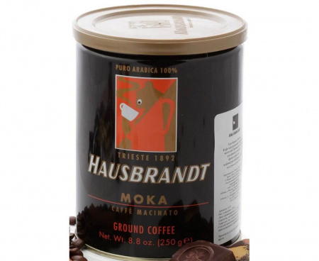 КОФЕ МОЛОТЫЙ MOKA (МОКА), Ж/Б 250 Г, HAUSBRANDT