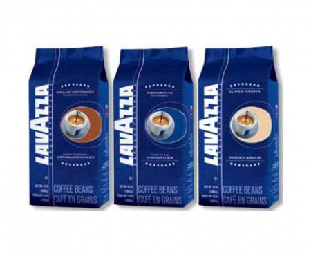 Кофе в зернах Crema e Aroma blue, пакет 1 кг, Lavazza