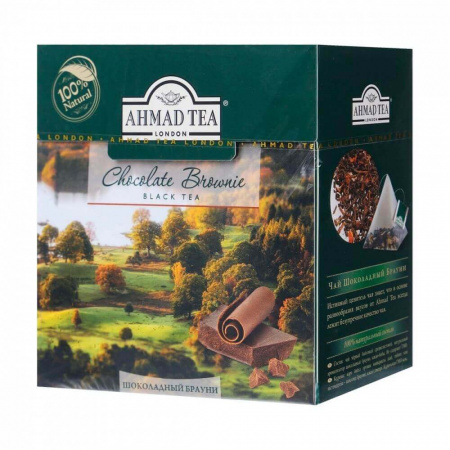 Чай Ahmad "Shocolate Brownie", черный с добавками, 20 пирамидок