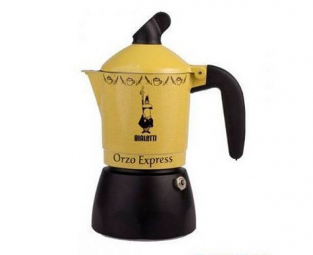 Гейзерная кофеварка Orzo Express Gialla, 2328/MR, на 2 чашки, Bialetti