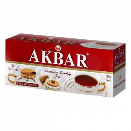 Чай Akbar "Limited Edition", черный, 25 пакетиков