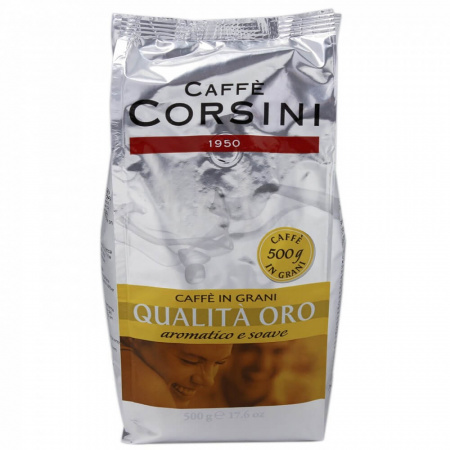 Кофе Caffe Corsini "Qualita' oro", в зёрнах, 500 гр