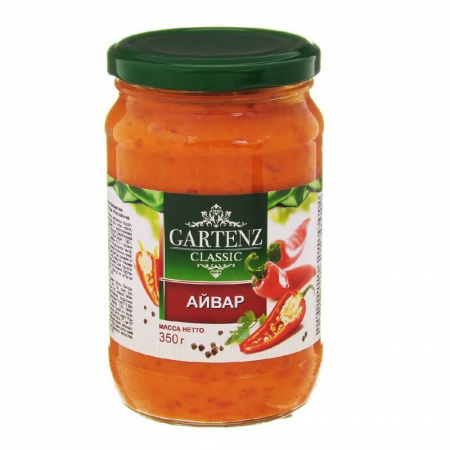 Овощная икра Gartenz classic "Айвар", 350 гр