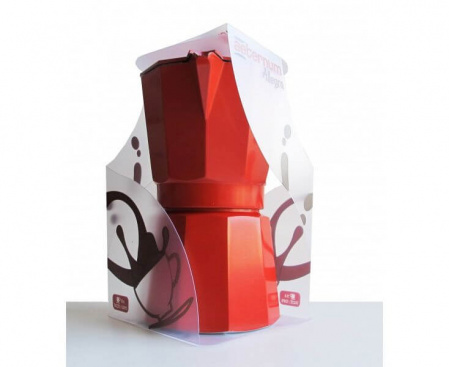 Гейзерная кофеварка ALLEGRA, на 3 чашки, красная, алюминий, Bialetti