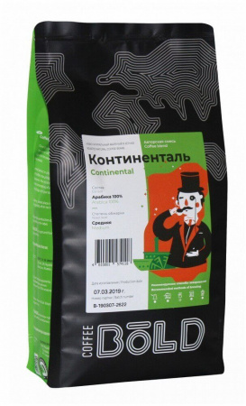 Кофе Bold "Континенталь", в зёрнах, 500 гр