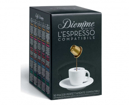 Кофе в капсулах L`espresso Corpo, 50 капсул (для Nespresso), Diemme
