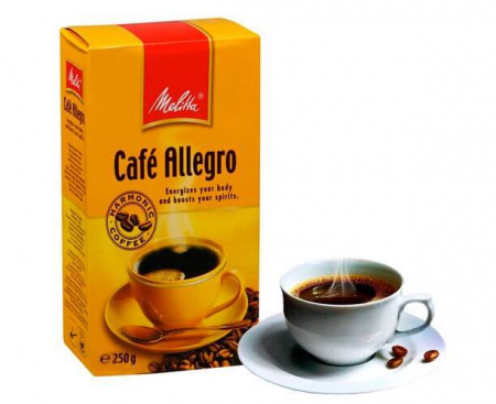КОФЕ МОЛОТЫЙ ЖАРЕНЫЙ ALLEGRO, 250 Г, MELITTA
