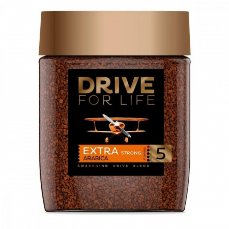 Кофе Drive for Life "Extra Strong", растворимый, 100 гр