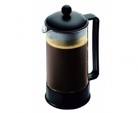 Френч-пресс Brazil, 1 л, черный, стекло/пластик, Bodum