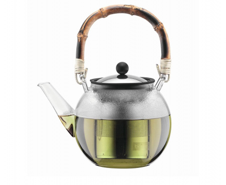 Чайник заварочный ASSAM с бамбуковой ручкой, с фильтром, 1 л, Bodum