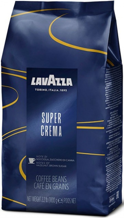 Кофе Lavazza "Super Crema", в зернах, 1000 гр