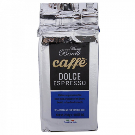 Кофе Mastro binelli "Dolce espresso", молотый, 250 гр