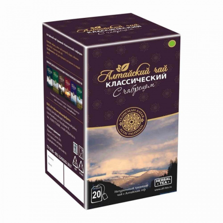 Чай Алтайский чай "Классический с чабрецом", травяной,  20 пакетиков