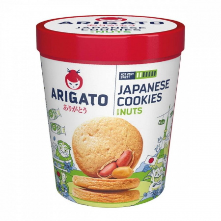 Печенье Arigato "Сдобное ореховое", 130 гр