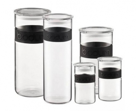 Банка для хранения Presso, 2 л, черная, Bodum
