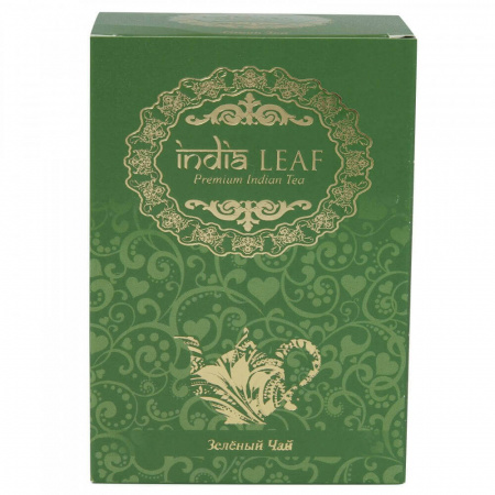 Чай India leaf "Класический", зеленый крупнолистовой, 100 гр