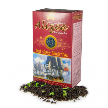 Чай Alizee "Earl Gray Black Tea", черный листовой с бергамотом, 100 гр