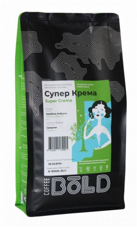 Кофе Bold "Супер Крема", в зёрнах, 500 гр