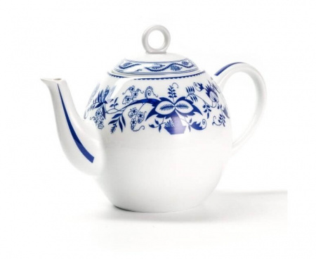 Чайник 1 л, фарфор, коллекция Ognion bleu, La Maree