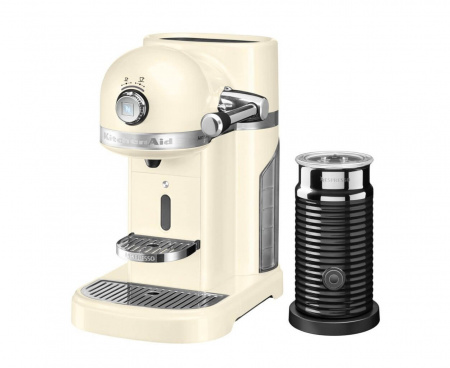 Кофеварка капсульная Artisan Nespresso и Aeroccino, кремовая, 5KES0504EAC, KitchenAid