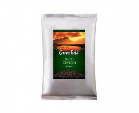 Чай черный листовой Rich Ceylon, 250 г, Greenfield