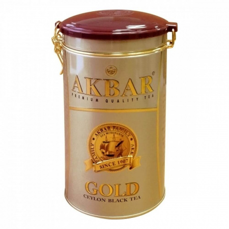 Чай Akbar "Gold", черный листовой, подарочный, 450 гр
