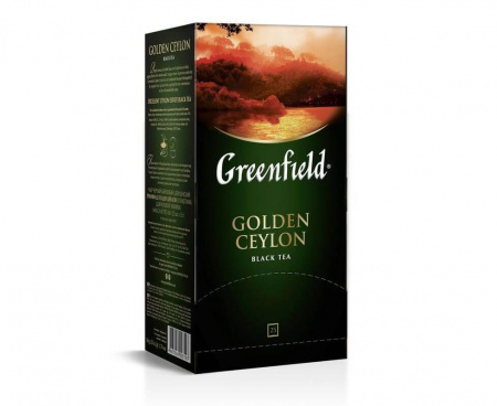 Чай черный Golden Ceylon, 25 пакетиков, Greenfield