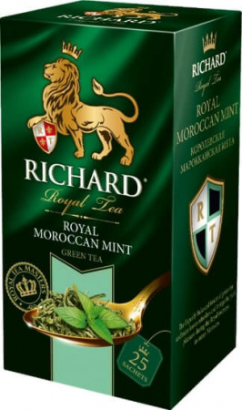 Чай Richard "Royal Moroccan Mint", зеленый с марокканской мятой, 25 пакетиков