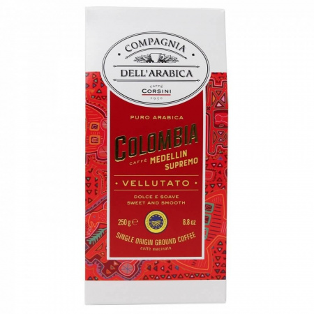 Кофе Compagnia Dell`arabica "Colombia Medellin Supremo", молотый, 250 гр