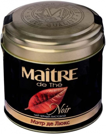 Чай Maitre "Мэтр де Люкс",черный среднелистовой, 100гр