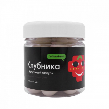 Клубника в йогуртовой глазури SNACK SNACK, 120 гр