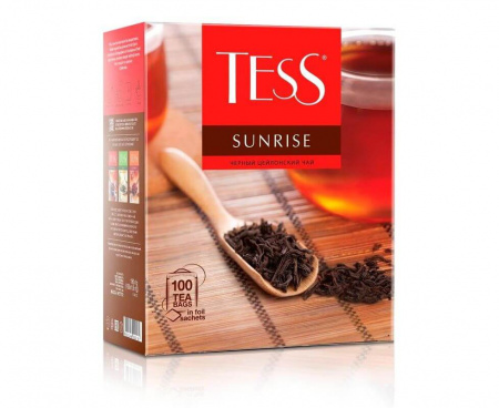 Чай черный Sunrise, 100 пакетиков, Tess