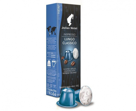 Кофе в капсулах ЛУНГО КЛАССИКО системы NESPRESSO, 10 шт. по 5,5 г, Julius Meinl