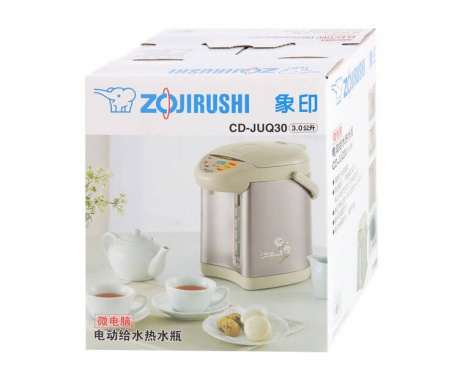 Термопот 3 л, CD-JUQ 30 CT, цвет шампанского, металл, Zojirushi