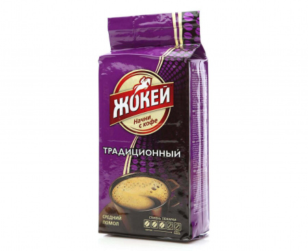 КОФЕ МОЛОТЫЙ ТРАДИЦИОННЫЙ, 250 Г, ЖОКЕЙ