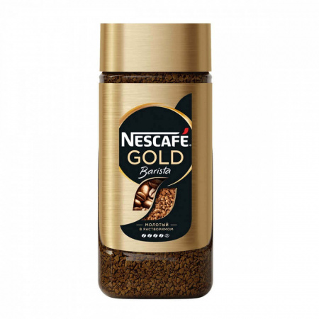 Кофе Nescafe "Gold Barista", молотый в растворимом, 85 гр