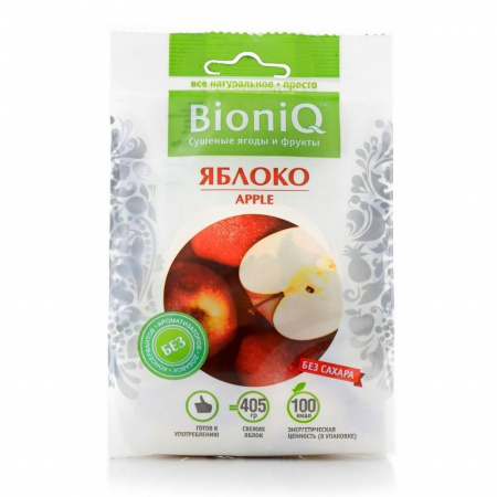Яблоко сушеное Bioniq, 50 гр