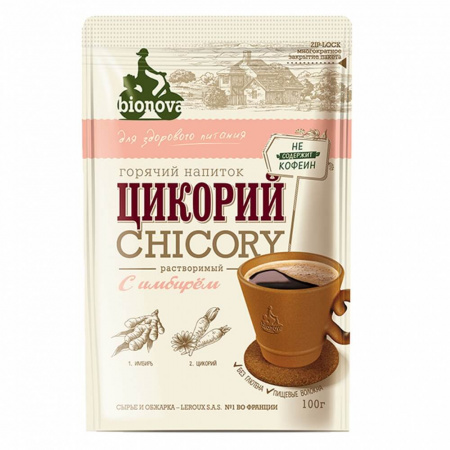 Цикорий Bionova "С имбирем", растворимый, 100 гр