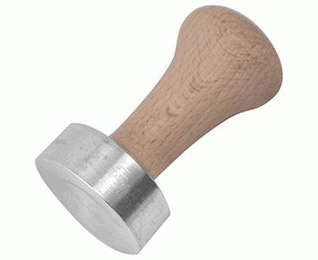 Темпер для кофе, d5.2, h5, L9.5, B5 см, цвет - бук, дерево/алюминий, NAPR